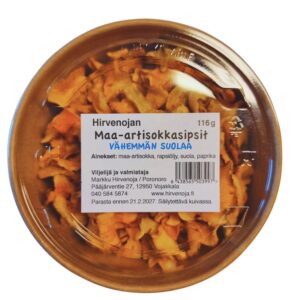Hirvenojan Maa-artisokkasipsit