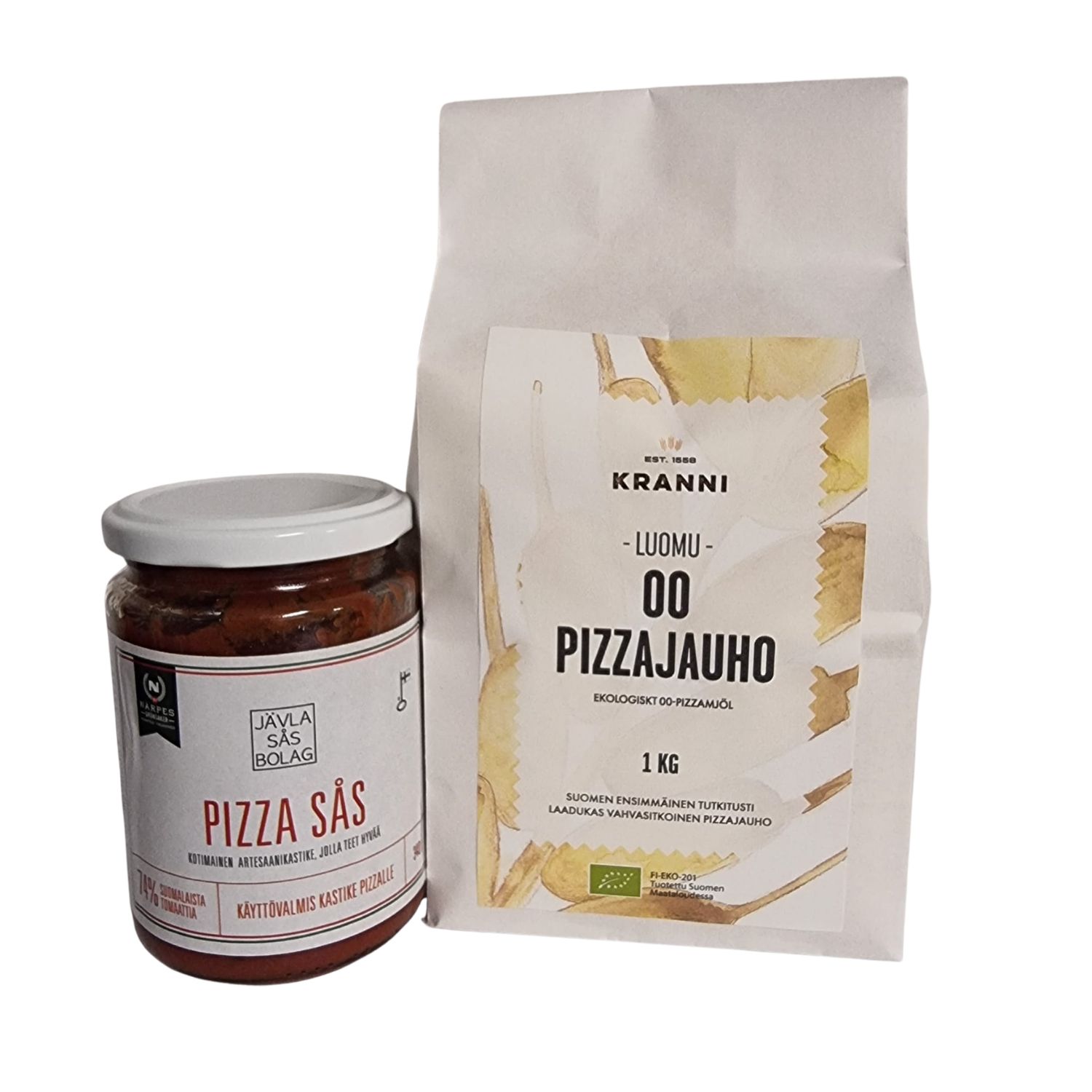 ALE: 00-Pizzajauho luomu & Pizzakastike